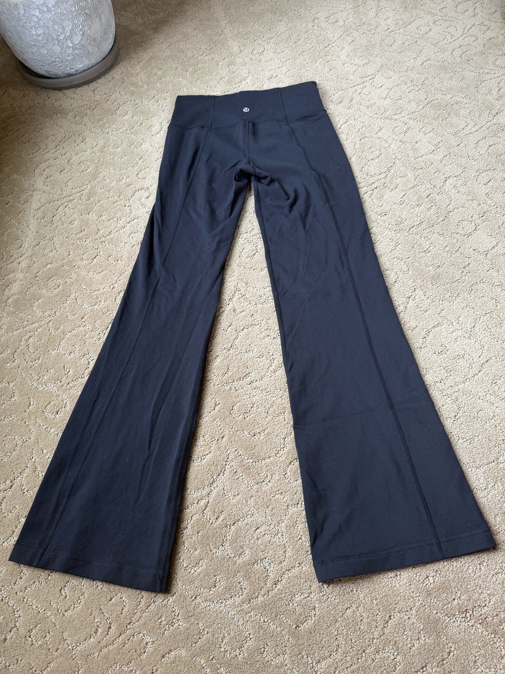 Size 6 or 4 lululemon athletica Black Flare Pants - Picture 2 of 6